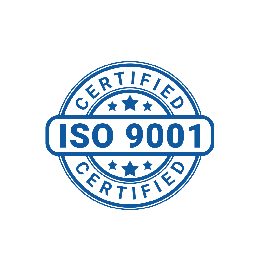ISO 9001 - Sistema de Gestão da Qualidade certificado
